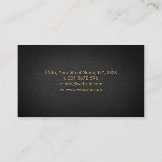 Hirnbaum - farbenfrohe Blätter Visitenkarte (Rückseite)