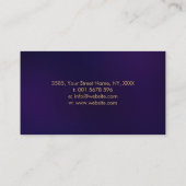 Hirnbaum - farbenfrohe Blätter Visitenkarte (Rückseite)