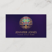 Hirnbaum - farbenfrohe Blätter Visitenkarte (Vorderseite)