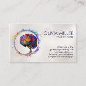 Hirnbaum - farbenfrohe Foliage Visitenkarte (Vorderseite)