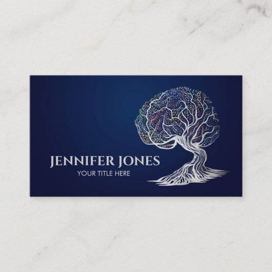 Hirnbaum - farbenfrohe Foliage Visitenkarte (Vorderseite)