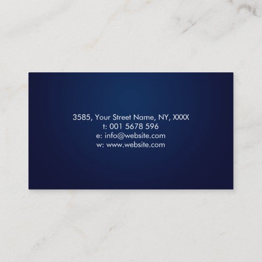 Hirnbaum - farbenfroher Fluss Visitenkarte (Rückseite)