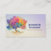 Hirnbaum - farbenfroher Fluss Visitenkarte (Vorderseite)