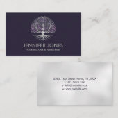 Hirnbaum - Fluorit und Perle Visitenkarte (Vorne/Hinten)