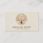 Hirnbaum - Goldene Blätter Visitenkarte (Vorderseite)