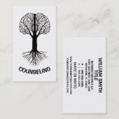 Hirnbaum mit Wurzeln Visitenkarte (Vorne/Hinten)