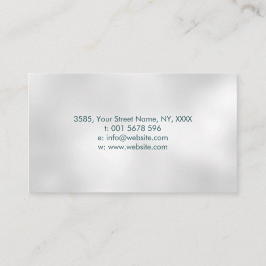 Hirnbaum - Mutter der Perle Visitenkarte (Rückseite)