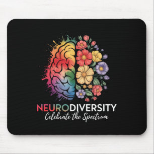 Hirnbläschen der Neurovielfalt feiern das Spektrum Mousepad