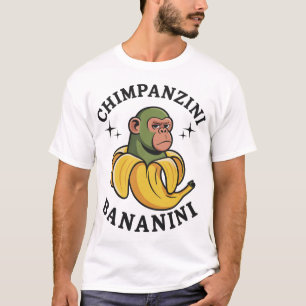 Hirnfauler Schimpanse und Banane T-Shirt