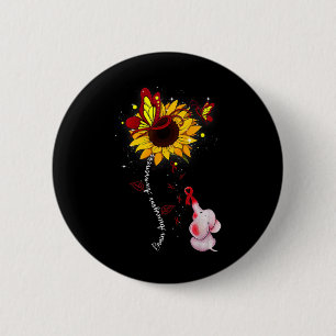 Hirngeschwür-Bewusstsein Sonnenblume Elefanten Män Button