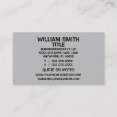 Hirngestein mit beratenden Wurzeln Visitenkarte (Rückseite)