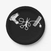 Hirnischer Stylist, meine Haarschneidemaschine Pappteller (Vorderseite)