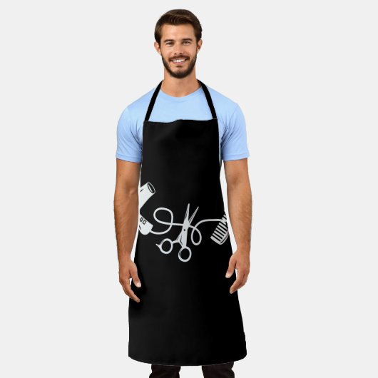 Hirnischer Stylist, meine Haarschneidemaschine Schürze (Getragen)