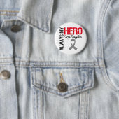 Hirnkrebs immer mein Held meiner Tochter Button (Beispiel)