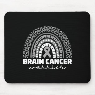 Hirnkrebs-Krieger für Frauen, grauer Hirnkrebs A Mousepad