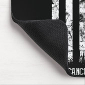 Hirnkrebs Krieger US-Flagge Mousepad (Ecke)