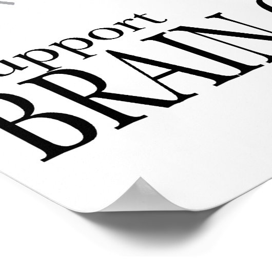 Hirnkrebsbaum Poster (Ecke)