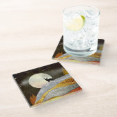 Hirnmoon Landscape Glasuntersetzer (Schrägansicht)