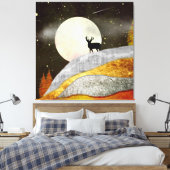 Hirnmoon Landscape Leinwanddruck (Insitu (Schlafzimmer))