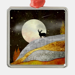 Hirnmoon Landscape Ornament Aus Metall