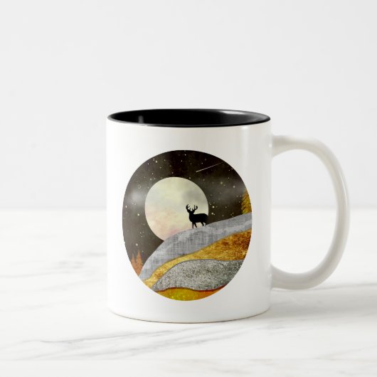 Hirnmoon Landscape Zweifarbige Tasse (Rechts)