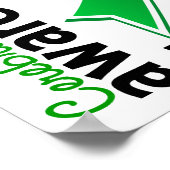 Hirnpalsy-Bewusstsein 5 Poster (Ecke)