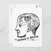 Hirnpostkarte des Schauspielers Postkarte (Vorne/Hinten)