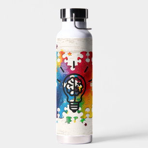 Hirnpuzzle Trinkflasche