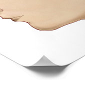 Hirnquerschnitt mit Arterien Poster (Ecke)