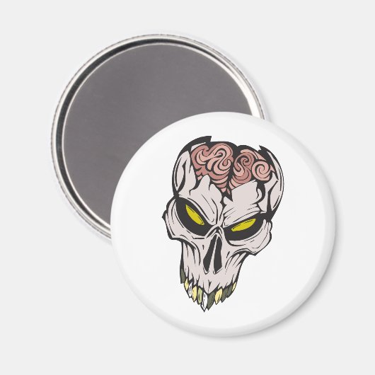 Hirnschädel Magnet (Vorderseite/Rückseite)