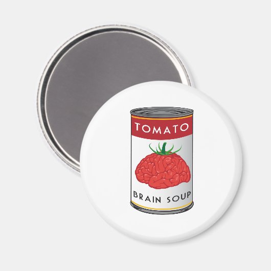 Hirnsuppe Magnet (Vorderseite/Rückseite)