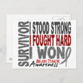 Hirntumor 4 postkarte (Vorne/Hinten)