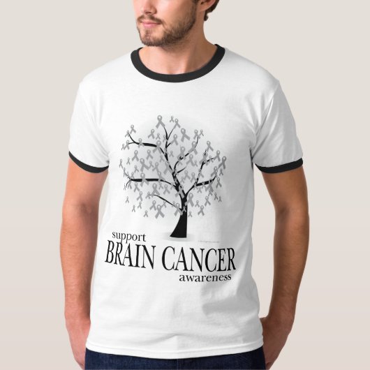 Hirntumor-Baum T-Shirt (Vorderseite)