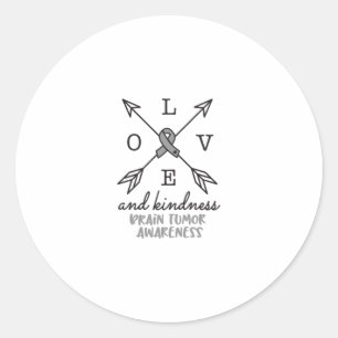 Hirntumor-Bewusstsein, Hirnkrebs Runder Aufkleber