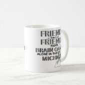 Hirntumor-Bewusstsein in Michigan Kaffeetasse (VorderseiteRechts)