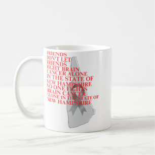 Hirntumor-Bewusstsein in New Hampshire Kaffeetasse