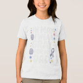 Hirntumor-Bewusstsein Monat Gray Ribbon Apparel ic Tri-Blend Shirt (Vorderseite)