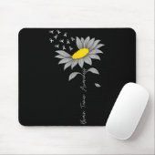 Hirntumor-Bewusstsein Sonnenblume graues Band Gehi Mousepad (Mit Mouse)