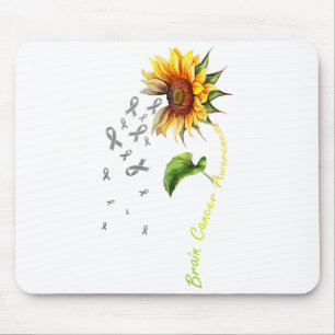 Hirntumor-Bewusstsein Sonnenblumen-Überlebender-De Mousepad