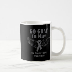 Hirntumor-Bewusstsein tragen Sie im Mai grau Stron Kaffeetasse
