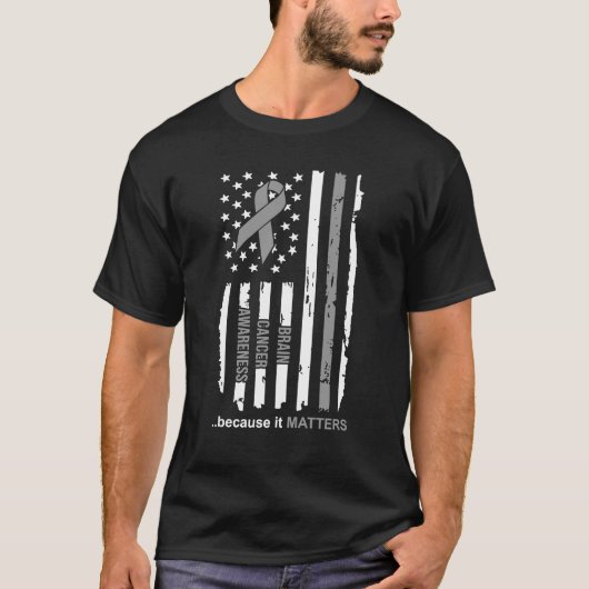 Hirntumor-Bewusstsein, weil es von Bedeutung ist T-Shirt (Vorderseite)