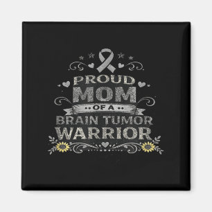 Hirntumor-Bewusstseins-Krieger-Mutter graues Band Magnet