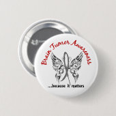 Hirntumor des button (Vorne & Hinten)