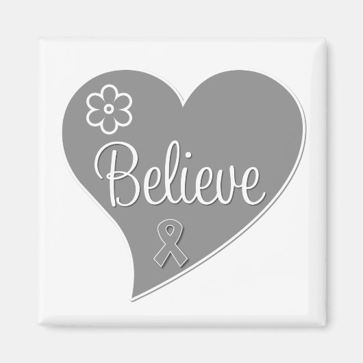 Hirntumor glaubt an graues Herz Magnet (Vorne)