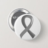 Hirntumor-graues Band 3 Button (Vorne & Hinten)