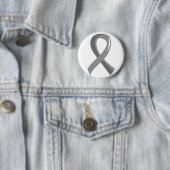 Hirntumor-graues Band 3 Button (Beispiel)