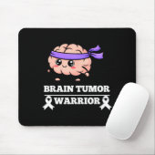 Hirntumor Krieger Bewusstsein Hoffnung Stärke Mousepad (Mit Mouse)