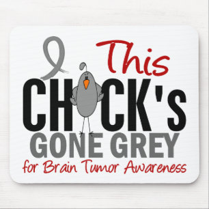 HIRNTUMOR Küken gegangenes Grau Mousepad