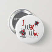 Hirntumor-Schmetterling, 2, die ich gewinne Button (Vorne & Hinten)