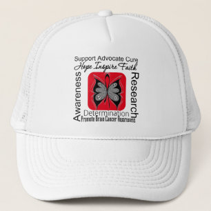 Hirntumor-Schmetterlings-Inspirationen Truckerkappe